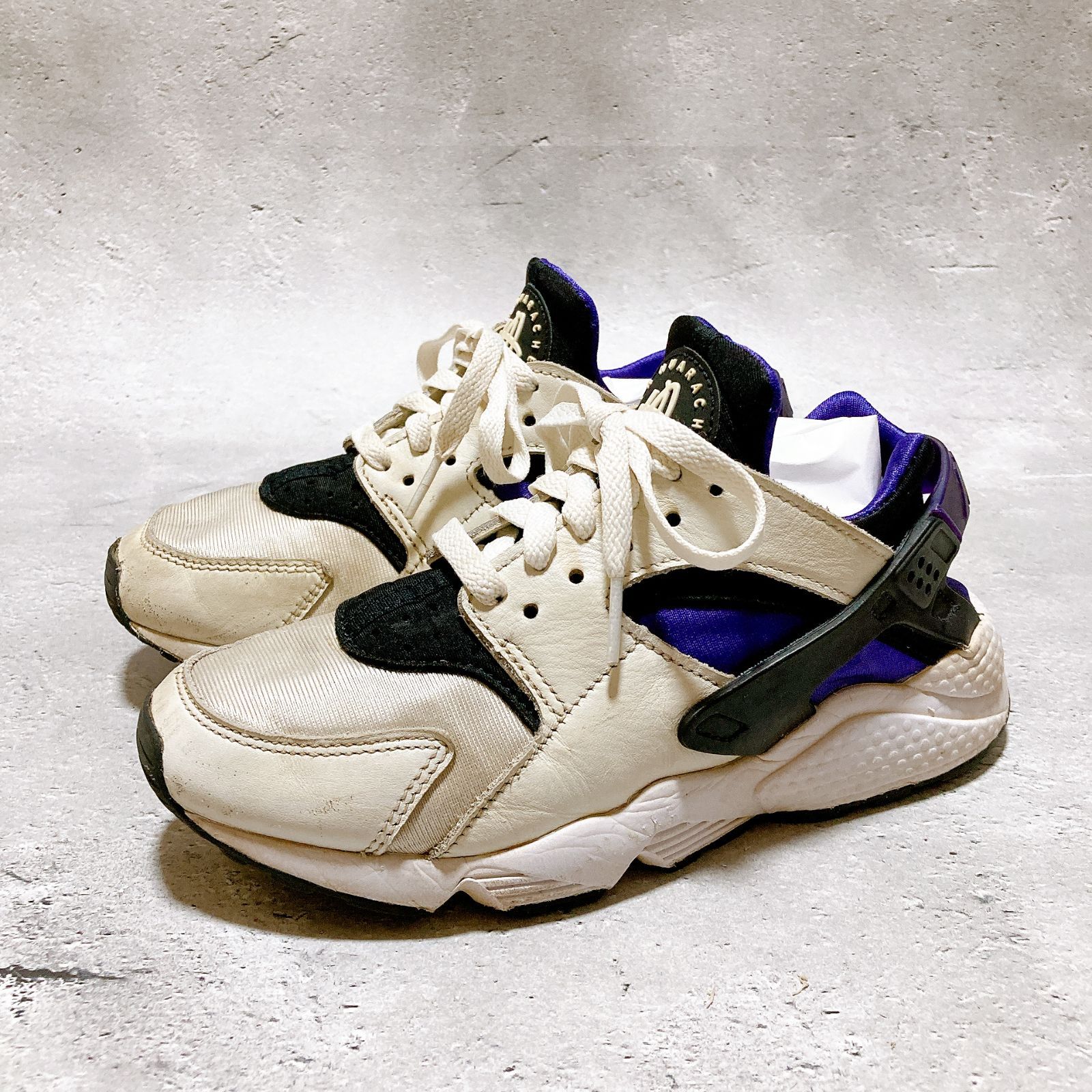 定価 ¥15,400 NIKE W AIR HUARACHE 白/紫 23センチ