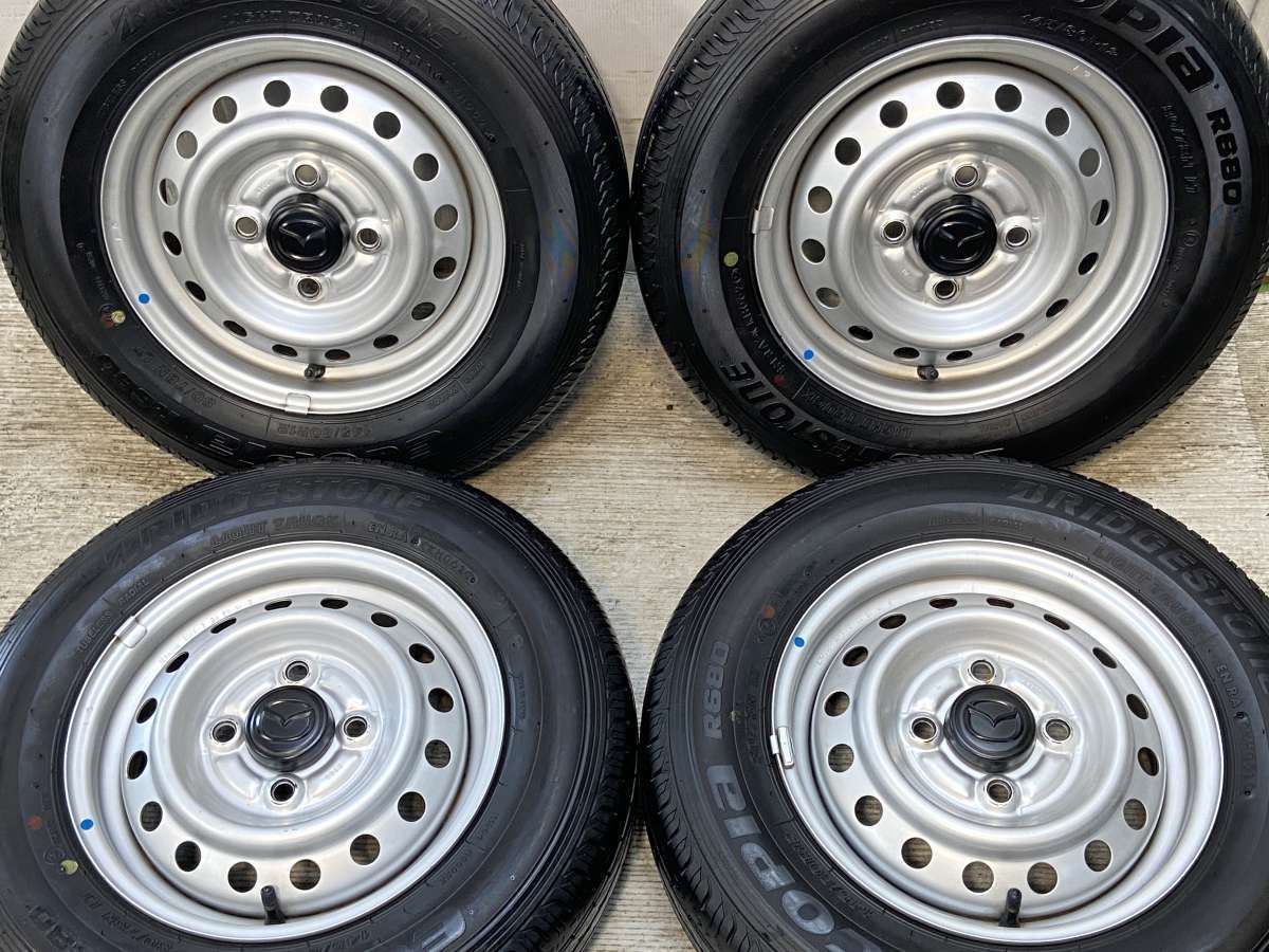 ブリヂストン エコピア R680 145/80R12 80/78 LT 4本 – タイヤ