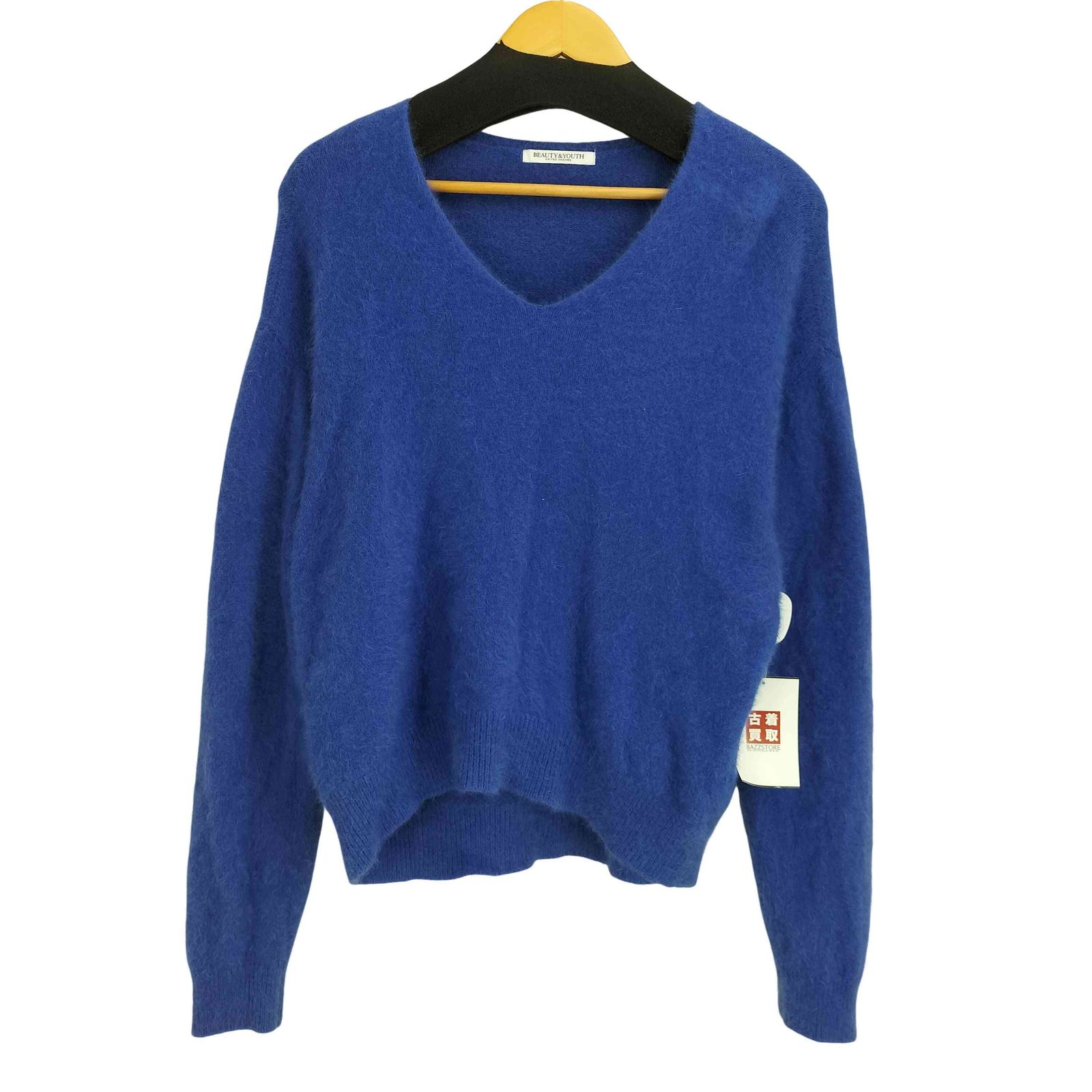 美品 24AW BEAUTY&YOUTH ビューティー＆ユース アローズ フォックスカシミヤブレンド Vネックニットプルオーバー ベージュ レディース 古着 中古 BEAUTY&YOUTH UNITED ARROWS - 美品 24AW BEAUTY&YOUTH