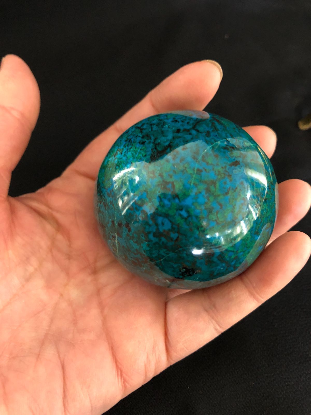 クリソコラ丸玉（ペルー産）