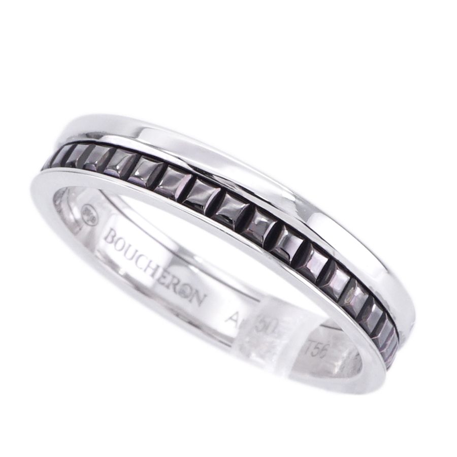 ★BOUCHERON★ キャトル ブラック スモール 750WG 定価74万 QUATRE BLACK EDITION キャトル ブラック ダイヤモンド