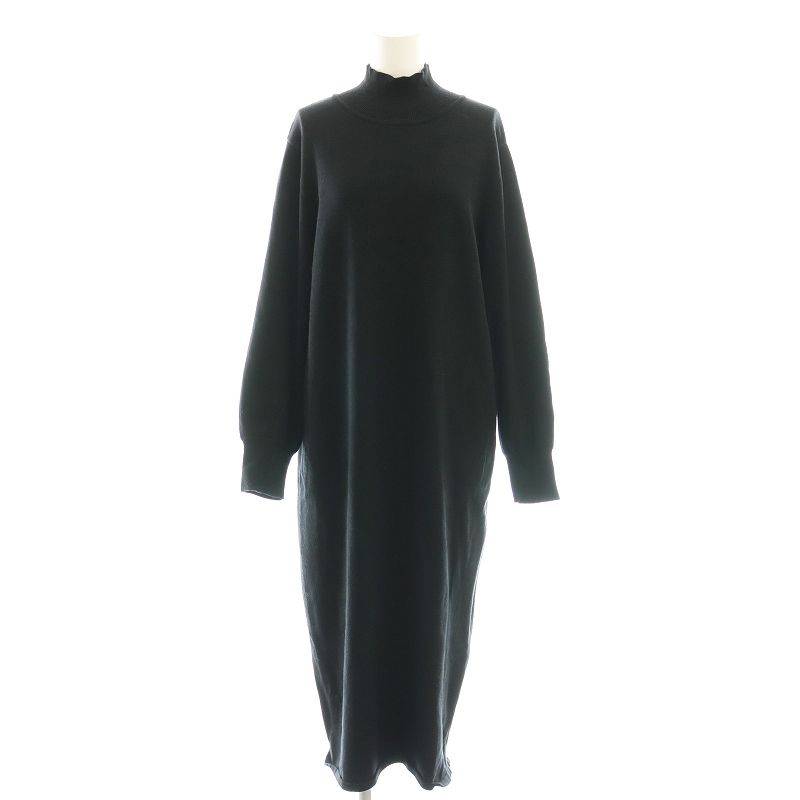 ラルータ LARUTA 24AW サイドジップ ニットワンピース ロング