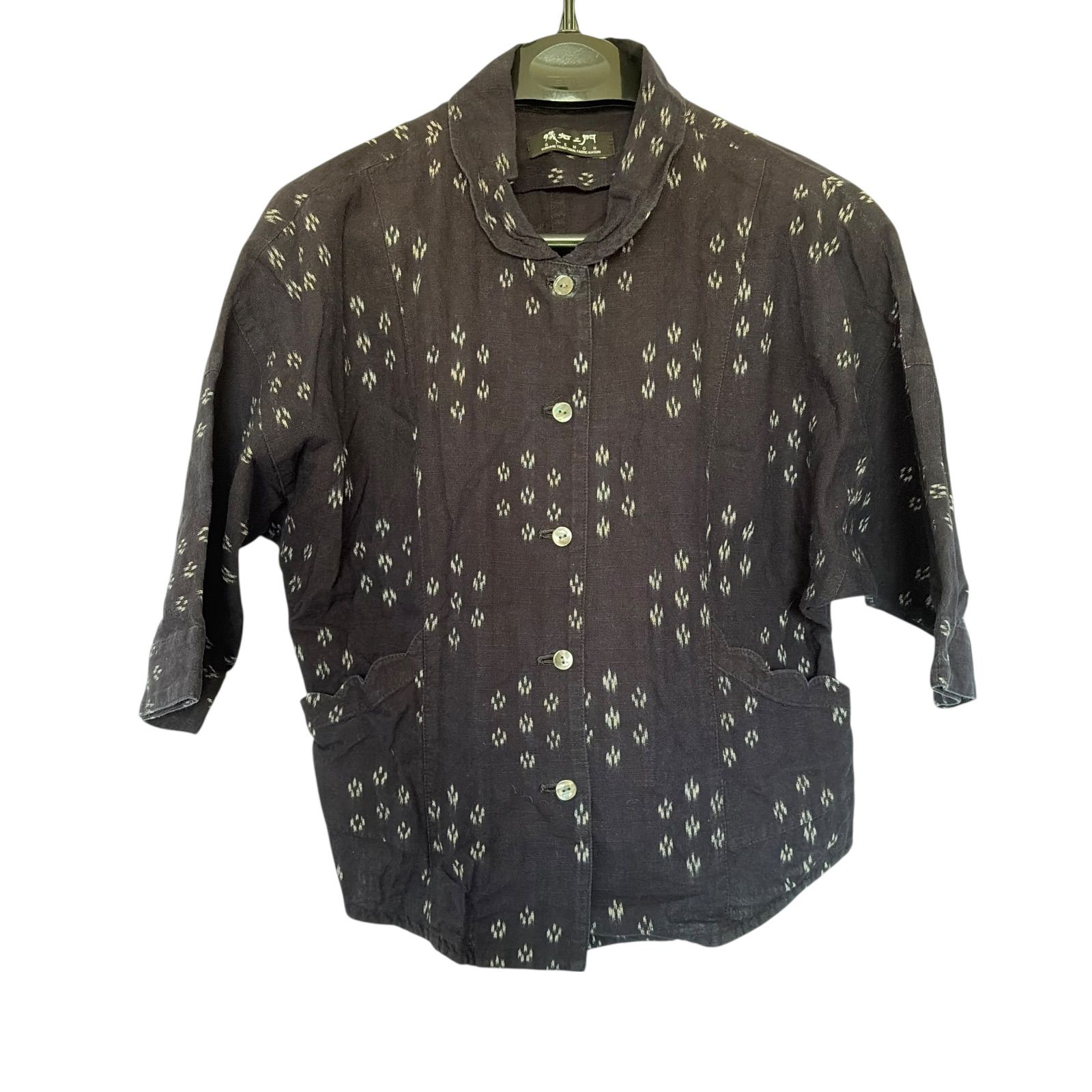 儀右エ門】 久留米絣 半袖シャツ オカモト商店 儀右ヱ門 – 久留米絣