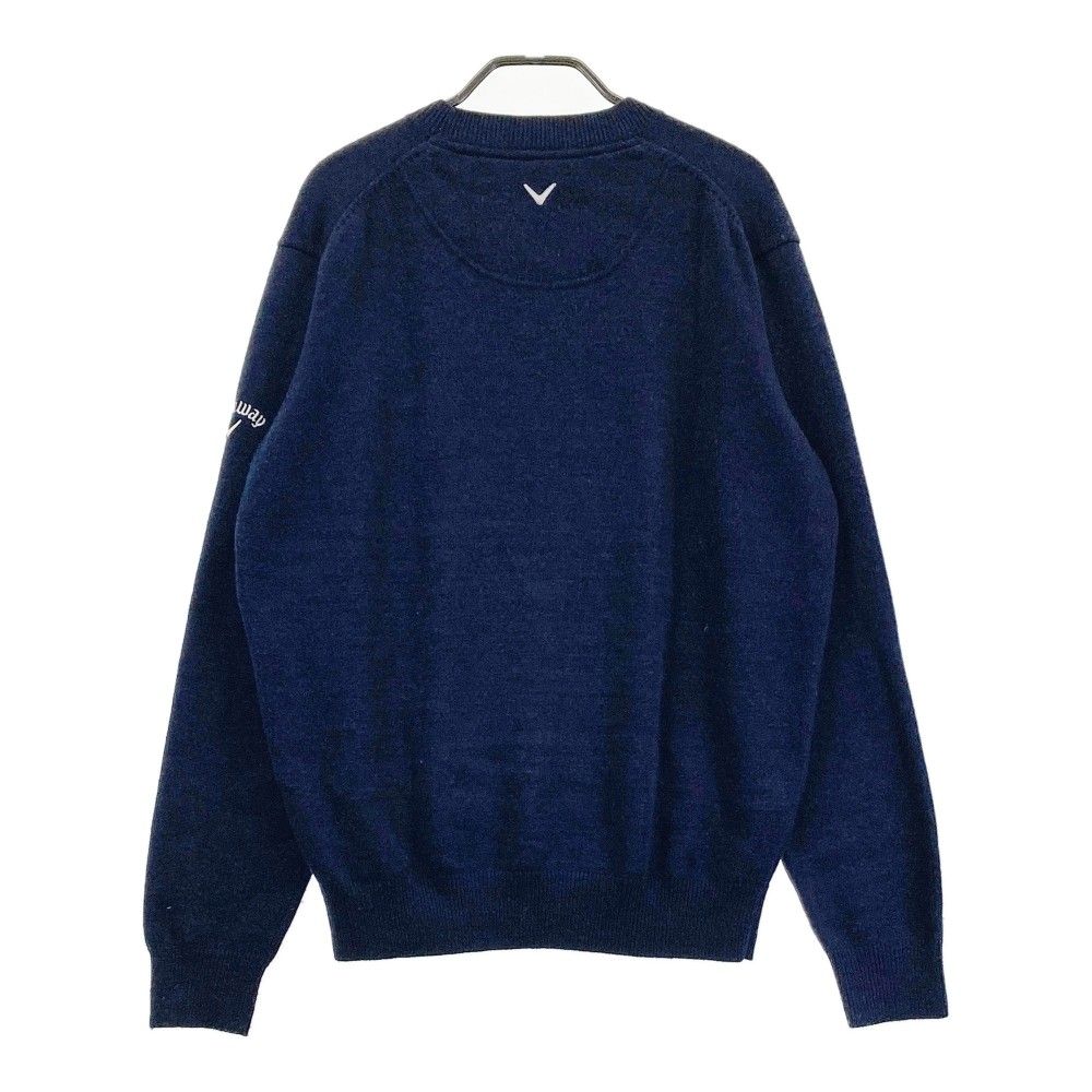 サイズ：L CALLAWAY キャロウェイ ウール混 長袖ニットセーター