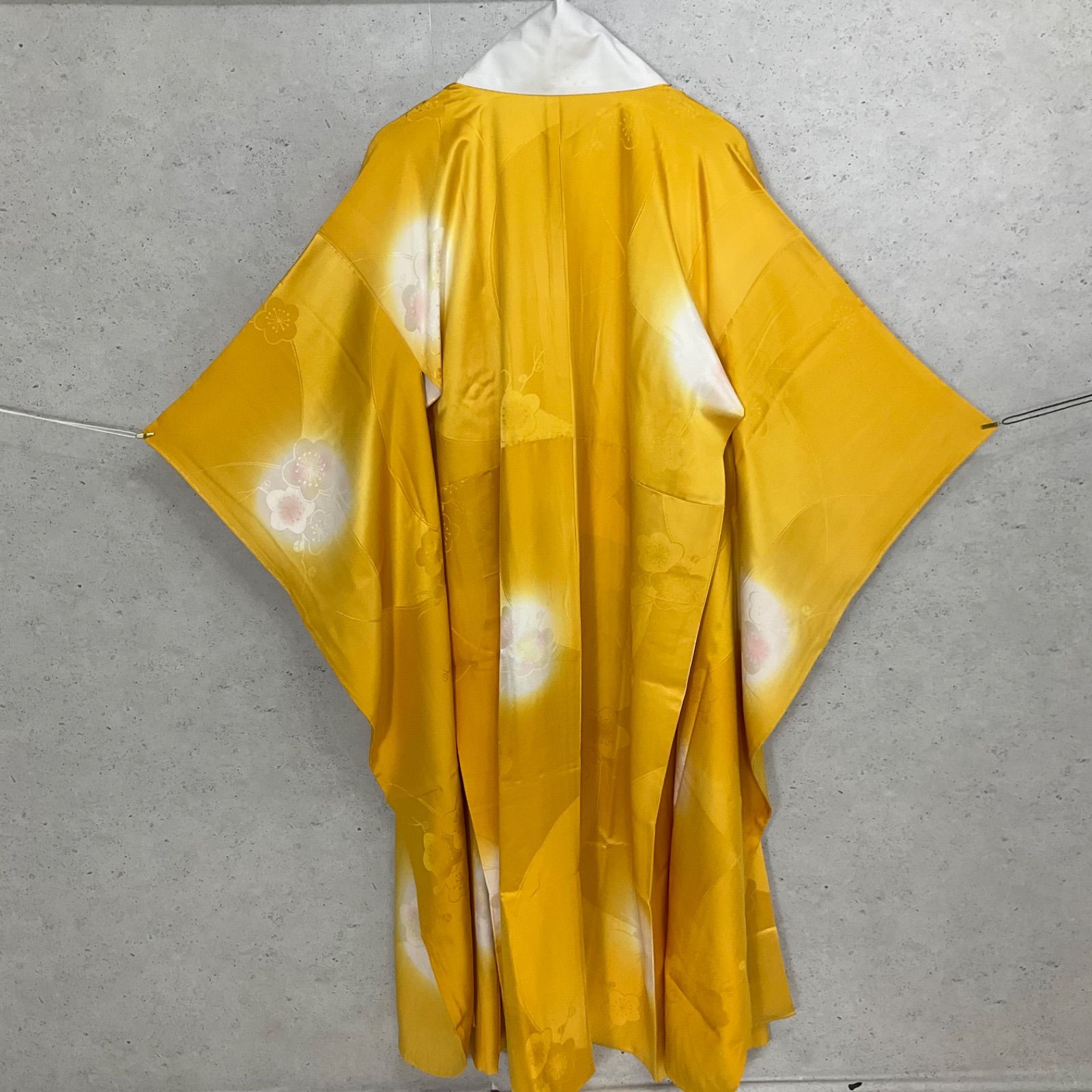 ◆kimono+one◆美品◆振袖長襦袢◆袷◆正絹◆袖無双◆広衿◆仕付け糸付き◆裄64.5袖幅32.5袖丈105◆着物帯振袖袋帯礼装成人式結婚式振袖襦袢◆S1155