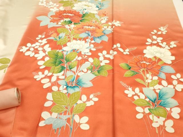 平和屋着物●付下げ　反物　着尺　絞り　辻が花　小花散らし　金彩　金通し地　逸品　未使用　DAAW8103zzz 平和屋着物○付下げ 反物 着尺 絞り 辻が花 小花散らし 金彩 金通し地