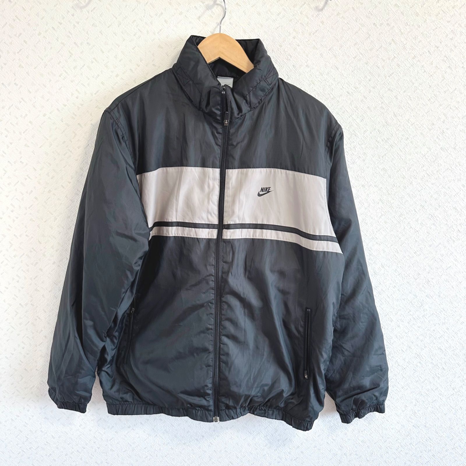z1095 【美品】NIKEナイキ ジャンパージャージトップス ブラック 