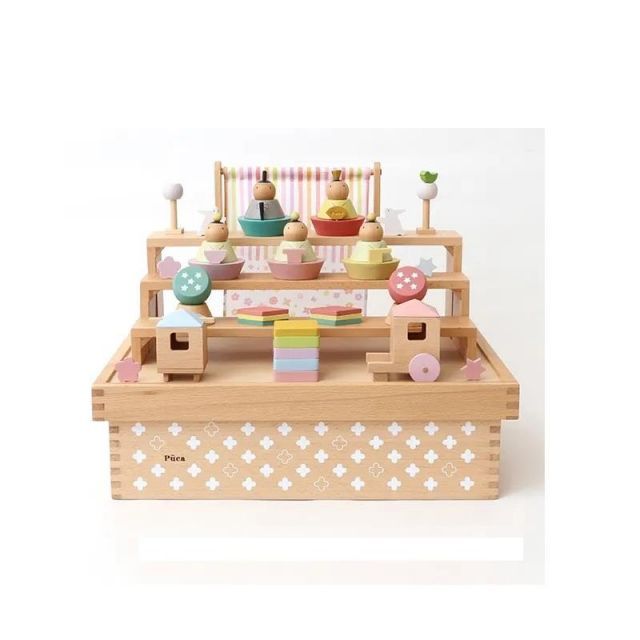 ひな人形収納型2人飾り ひな人形収納型2人飾り