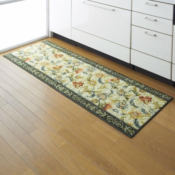 廊下敷きカーペット 廊下用マット 絨毯 ラグ 敷き物 床材 80×240cm 花柄 北欧 感 滑り止め 抗菌 廊下マット 廊下敷き カーペット ロール ラグマット lic-sas-054 MARWIL-DEMENAGEMENTS_CH