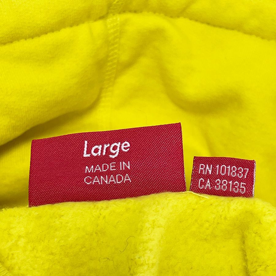 SA】Supreme Cross Box Logo Hooded Sweatshirt Yellow シュプリーム
