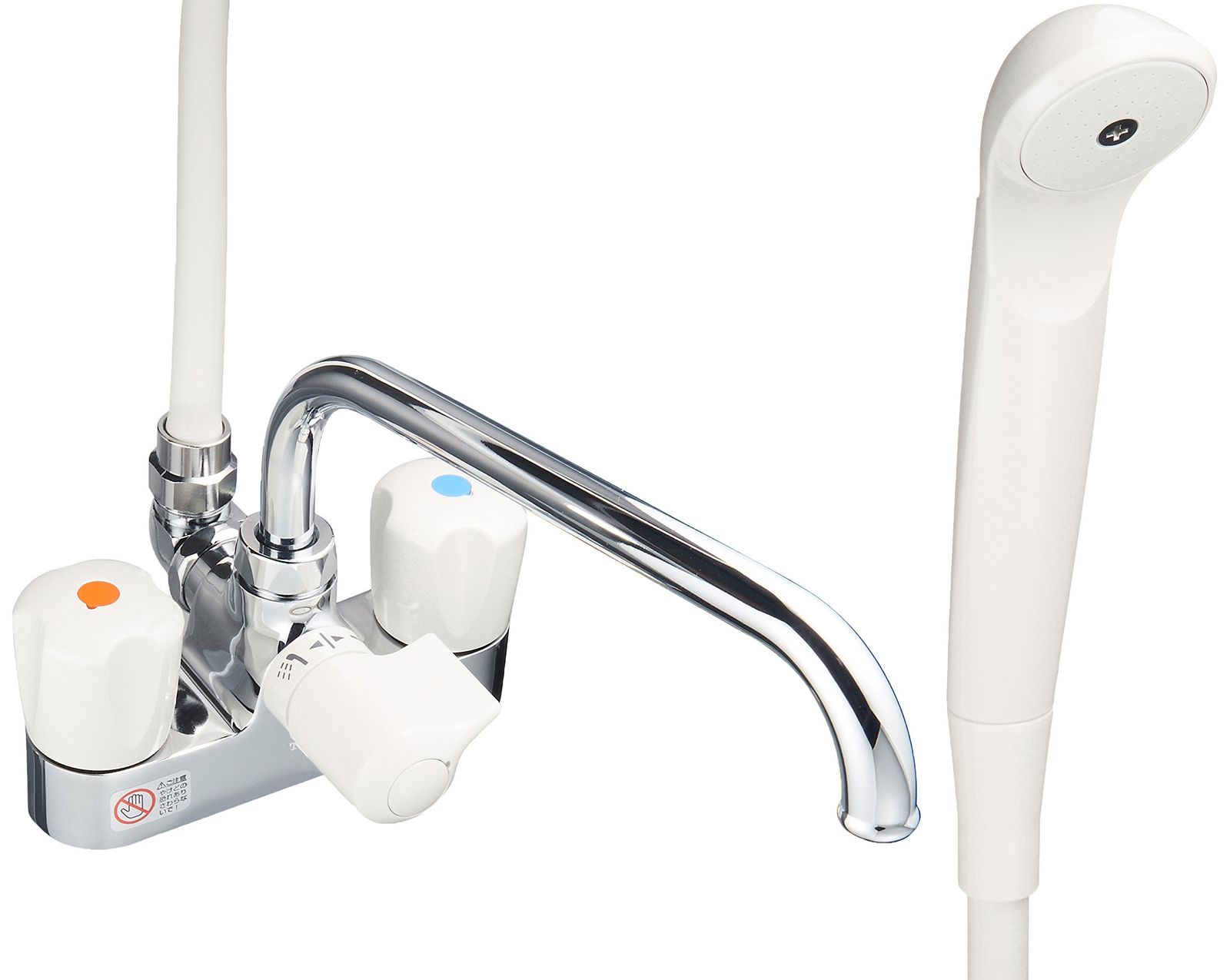 TOTO 浴室用水栓 台付き 2ハンドル混合栓 一時止水あり TMS27C 単品 一時止水あり