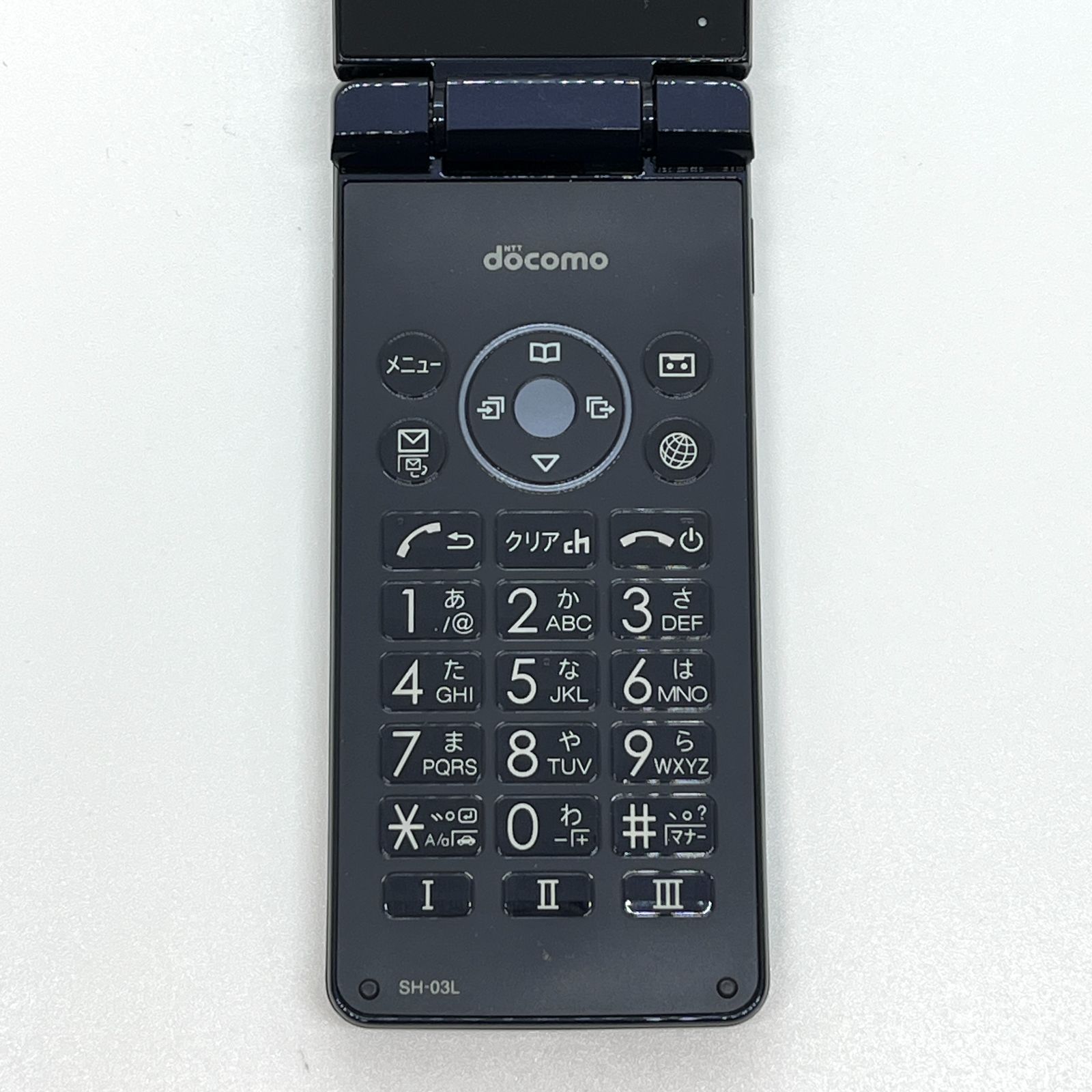 美品】AQUOS カメラレスケータイ SH-03L ブラック docomo SIM
