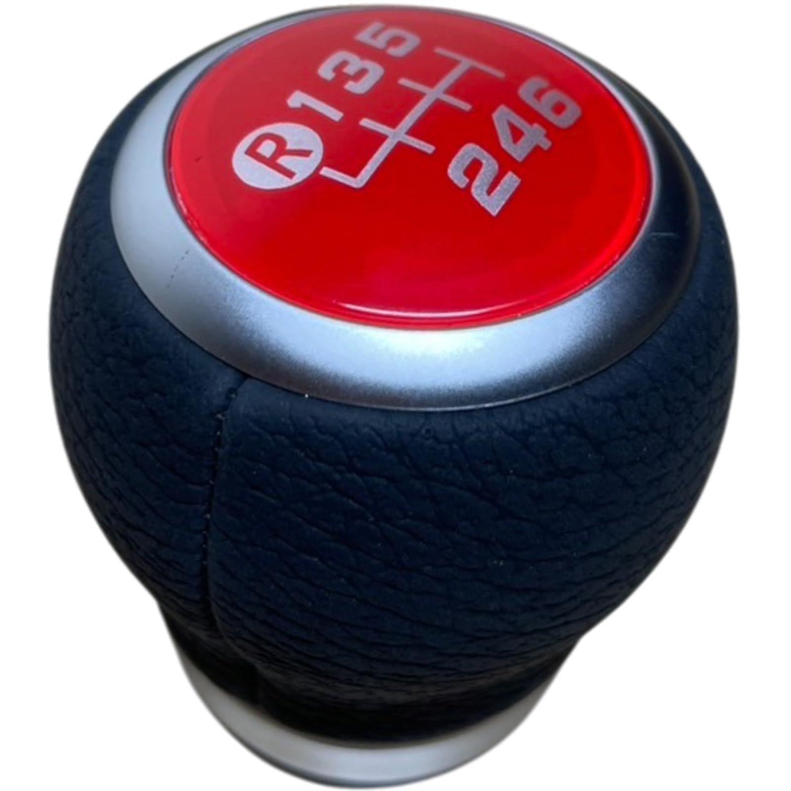 YESprime シフトノブ 6速 レザー マニュアル シフトレバー ギア レバー シフター カー スティック ヘッド ndロードスター mt 赤タイプB [赤Bタイプ]