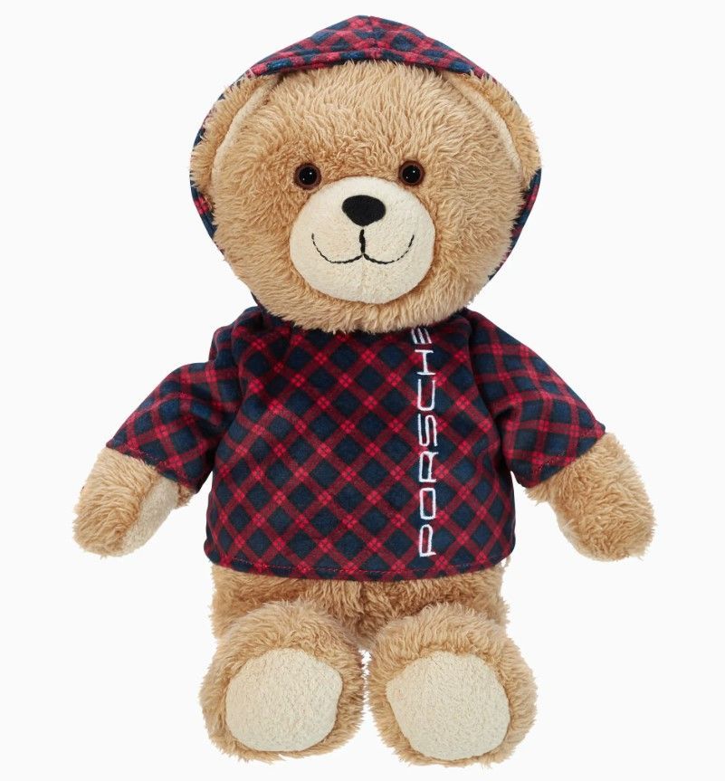 ポルシェ 純正 テディベア フェリー タータンチェック ぬいぐるみ クマ