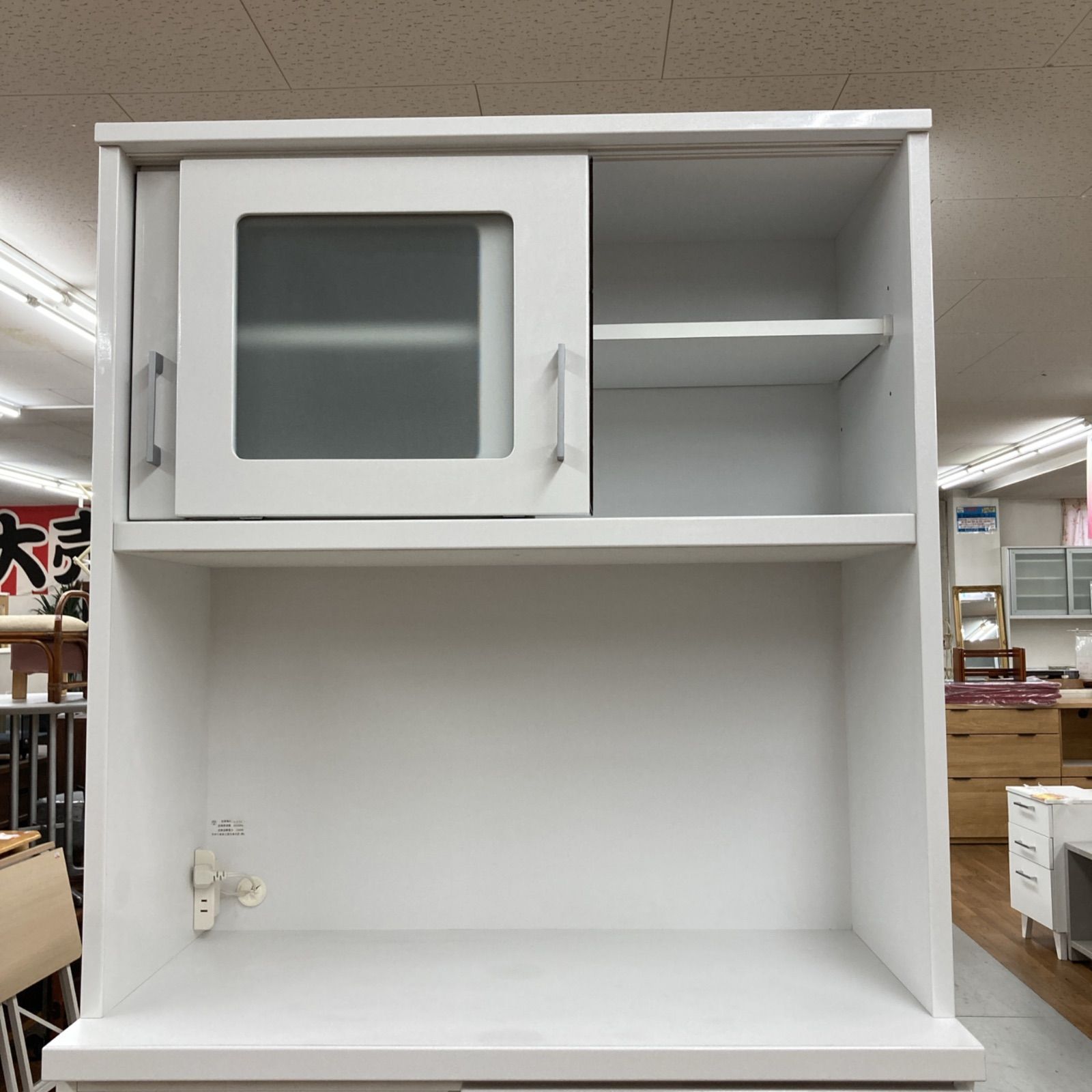 ジモティー限定価格！S111 ⭐ 手作り家具工房日本の匠 キッチンボード 食器棚 日本製 幅88.5cm USED ジモティー限定価格！S111 ⭐ 手作り家具工房日本の匠 キッチンボード