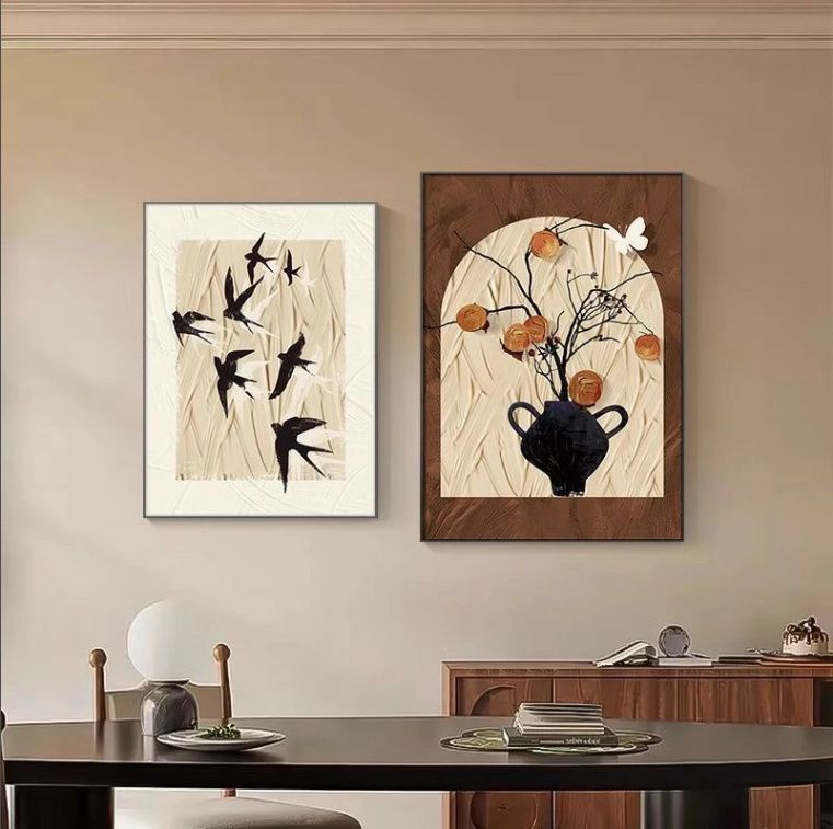 植物の油彩画 装飾フレーム付き Amazon.co.jp: アートパネル風水絵玄関油絵絵画金運アップお幸運