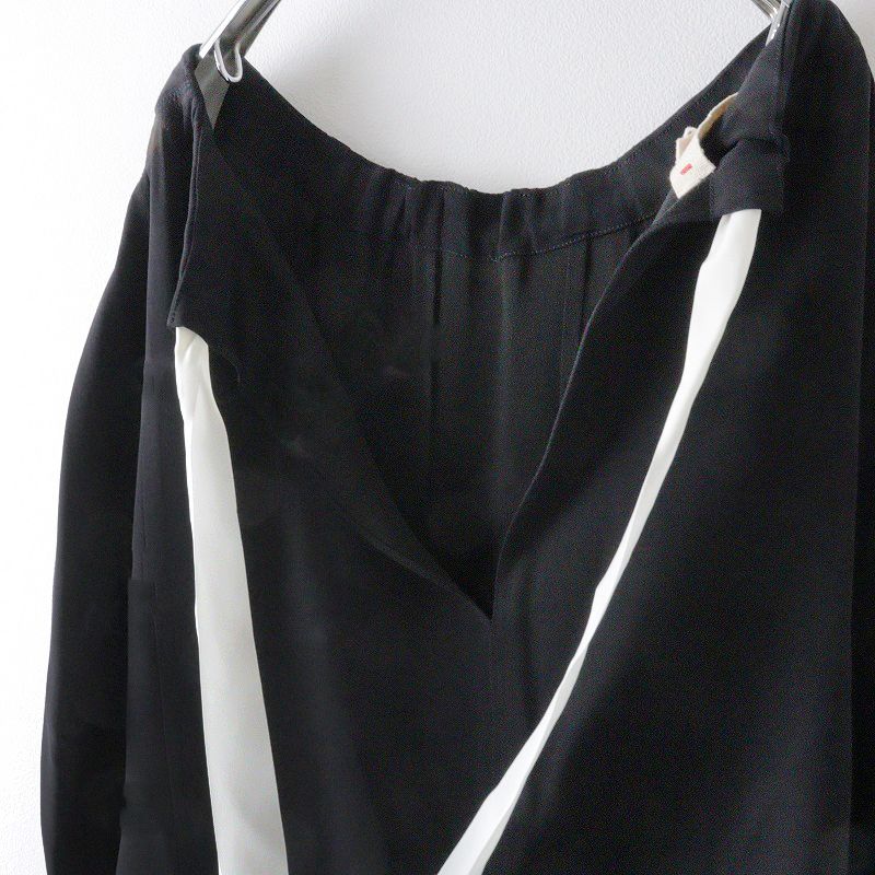 美品 2021SS マルニ MARNI バックリボン ボートネックブラウス 42 