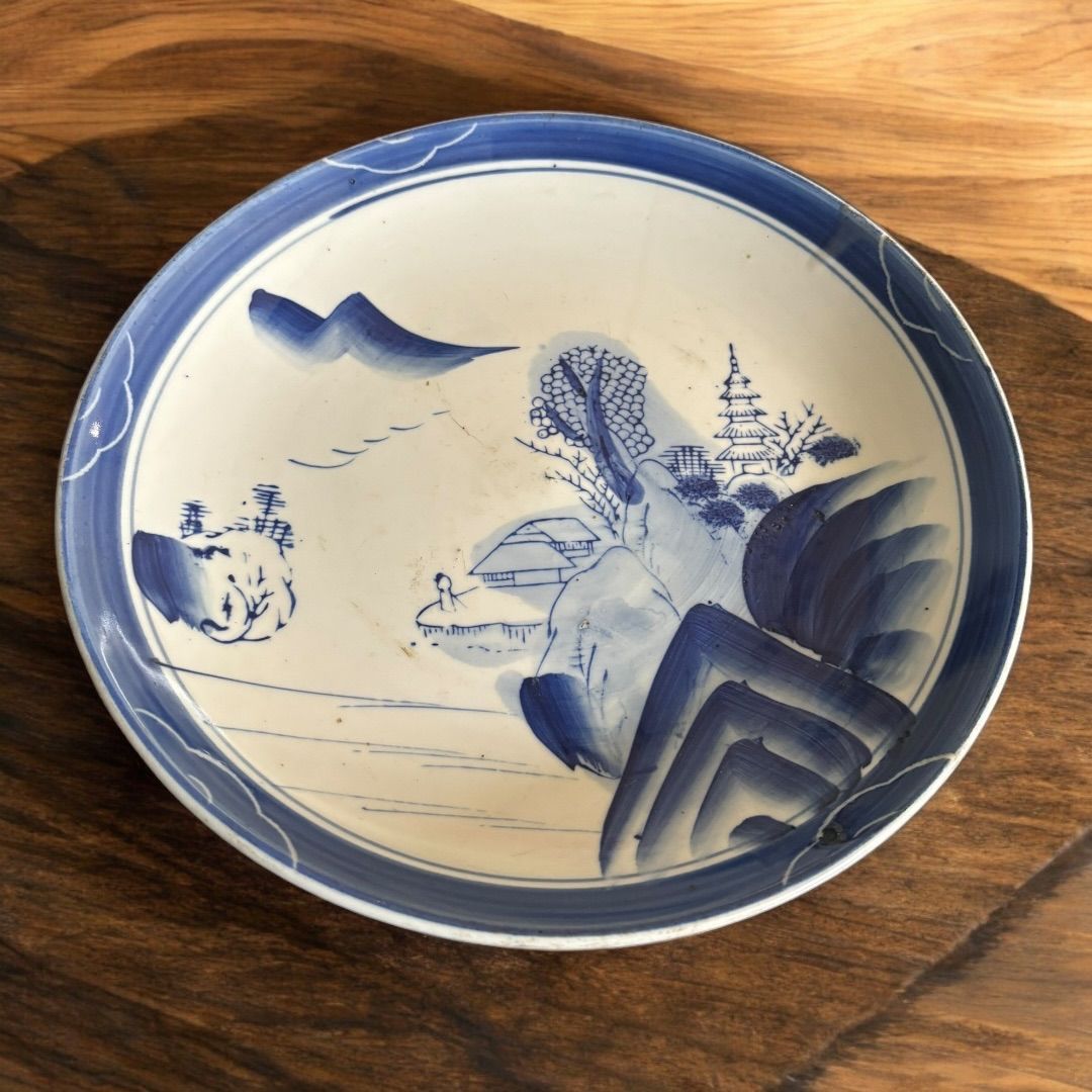 古伊万里 染付 骨董 中皿 食器 アンティーク - メルカリ