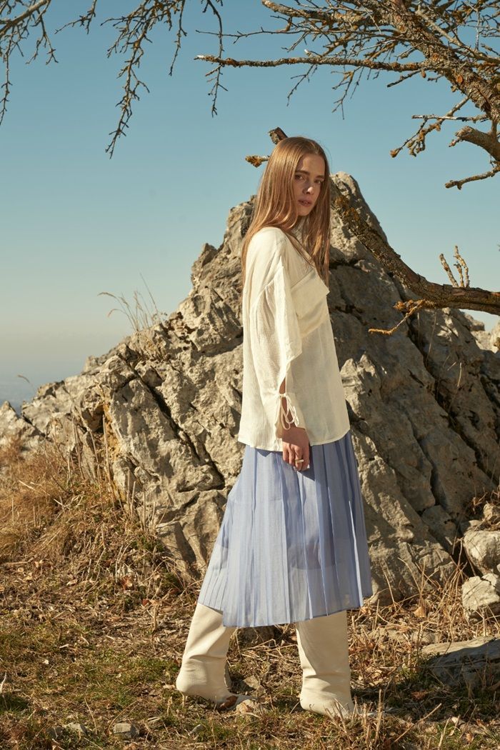 ☆ charcoal ☆ シアープリーツスカート MIND シアープリーツスカート 日本製 スカート プリーツスカート シアースカート ひざ丈スカート レディース プリーツ ひざ下 ひざ丈 膝丈 アシンメトリー 透け感 おしゃれ ブランド