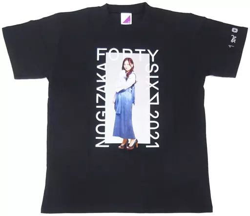 元乃木坂46 星野みなみ直筆サイン入りTシャツ 中古】衣類 [単品] 星野みなみ 個別Tシャツ ブラック XLサイズ