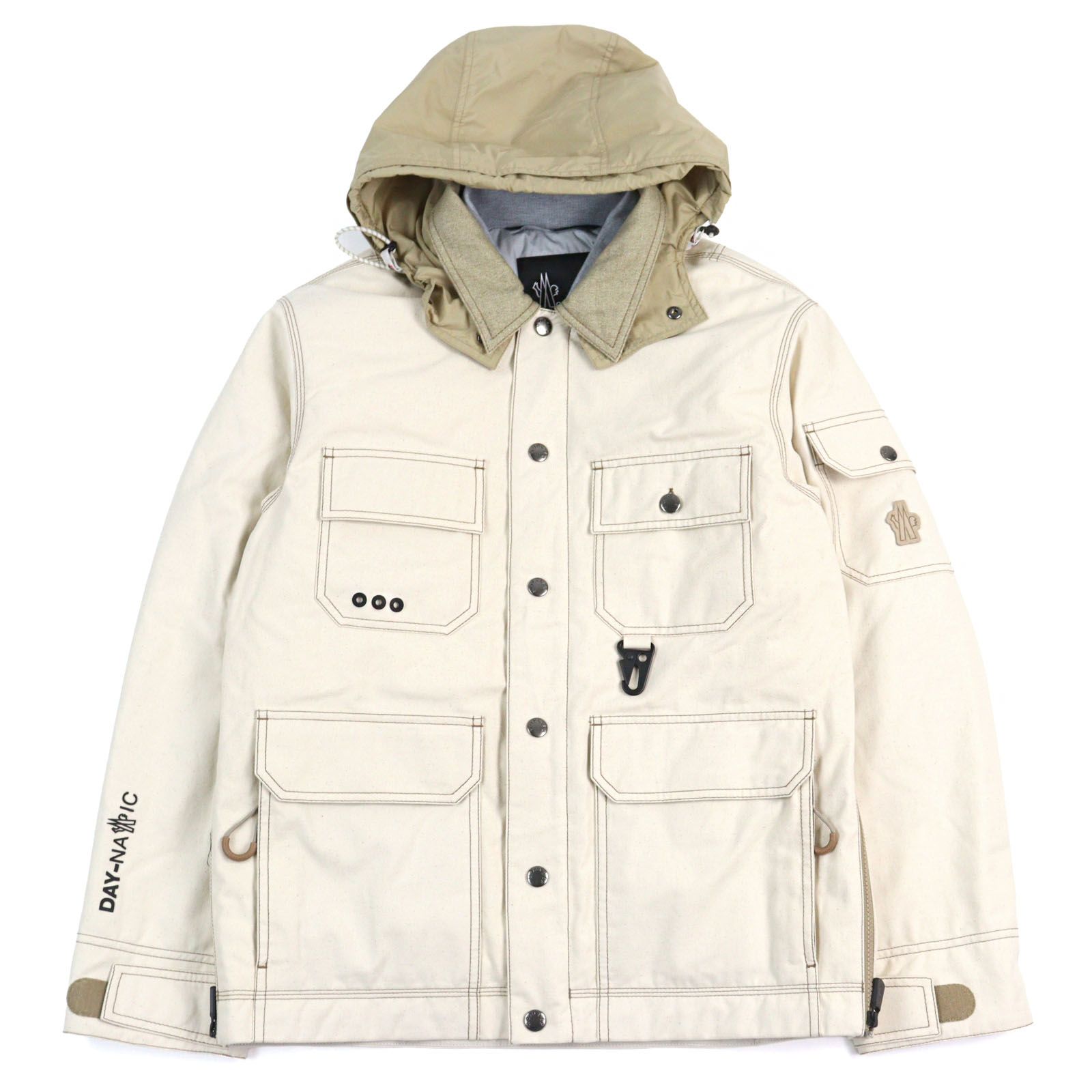 MONCLER ブラック ダウンジャケット グルノーブル カバー