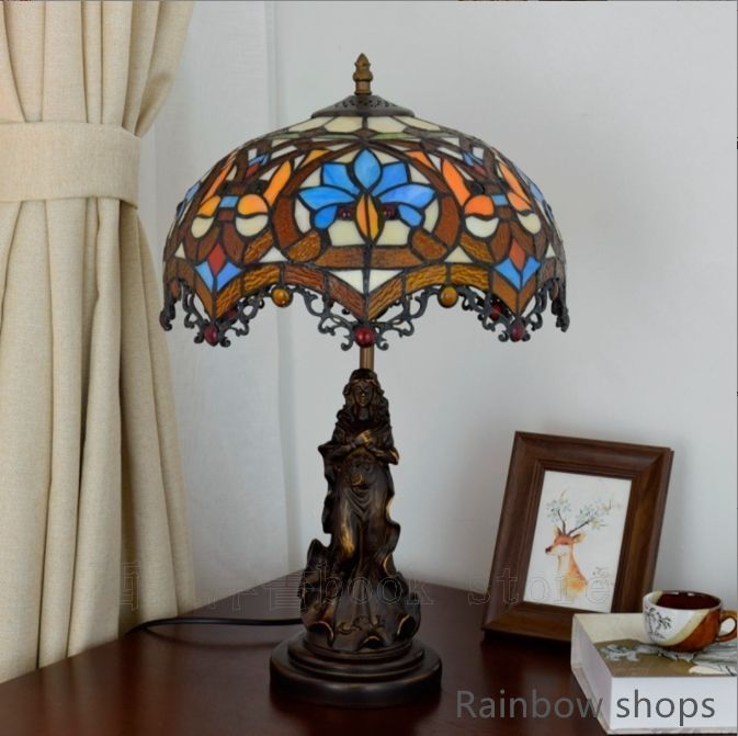 卓上ランプ 電気スタンド テーブルライト 花柄 レトロな雰囲気がおしゃれヴィンテージティファニー技法デスクライト bcp60 NEXPOTALLINN_EU