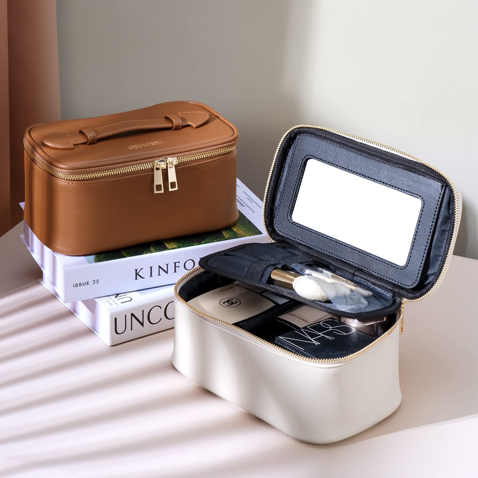 特価セール】ブランド バニティポーチ ブラシポケット付き 小物入れ