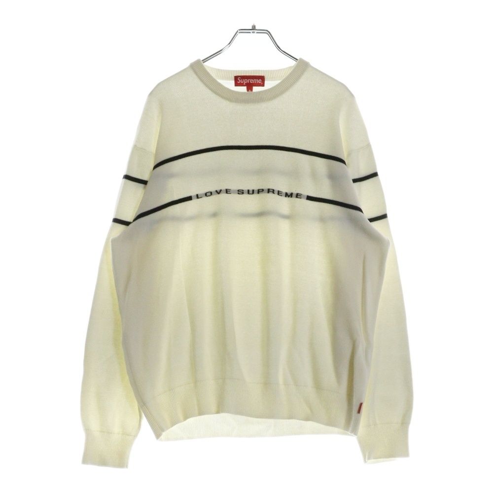 supreme シュプリーム 希少17aw ニット スウェット ホワイト L SUPREME (シュプリーム) 17AW Love Supreme Sweater ラブ
