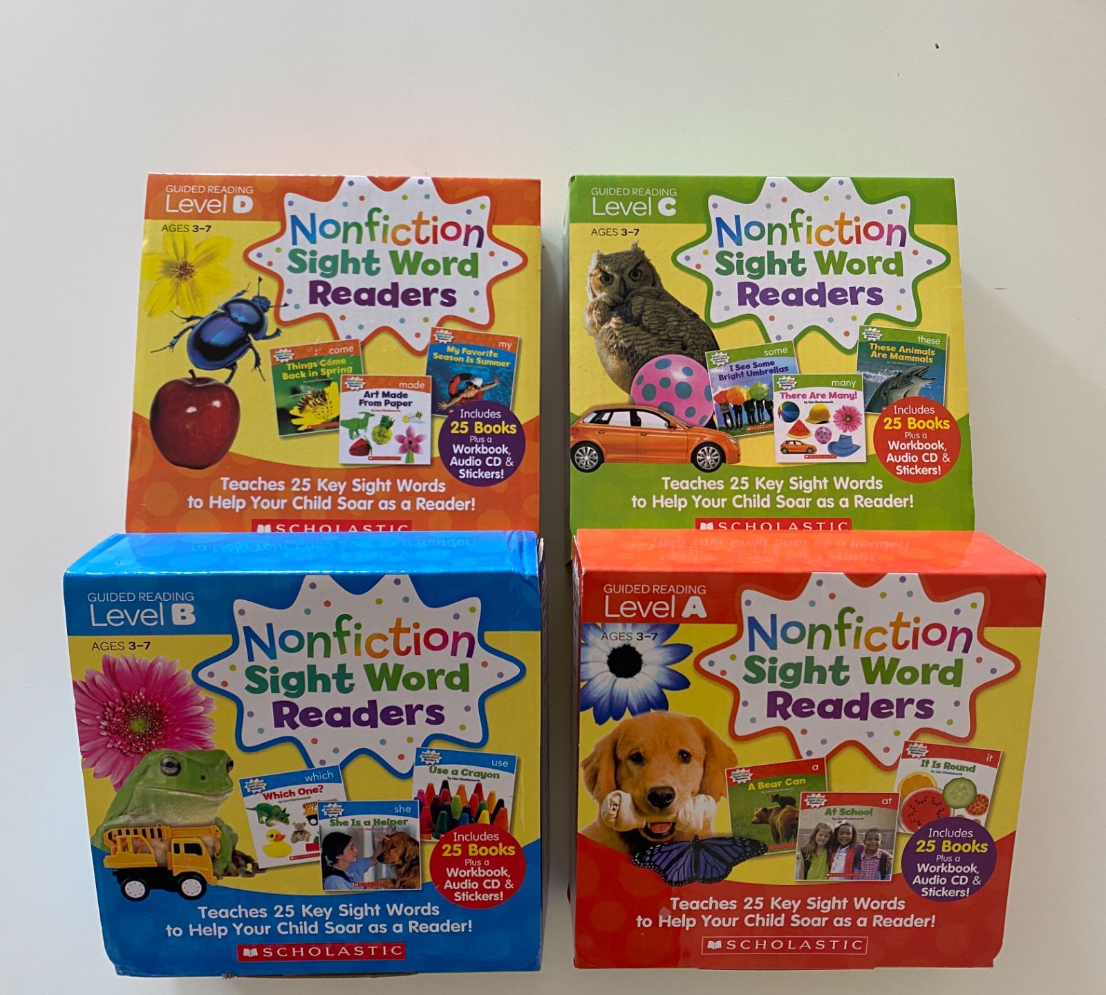 【新品】Nonfiction sight word readers フルセット CD付 ノンフィクションサイトワーズリーダーズ　英語絵本 教材  MaiyaPen対応 マイヤペン対応　音声ペン　スカラスティック scholastic フォニックス　DWE　CTP