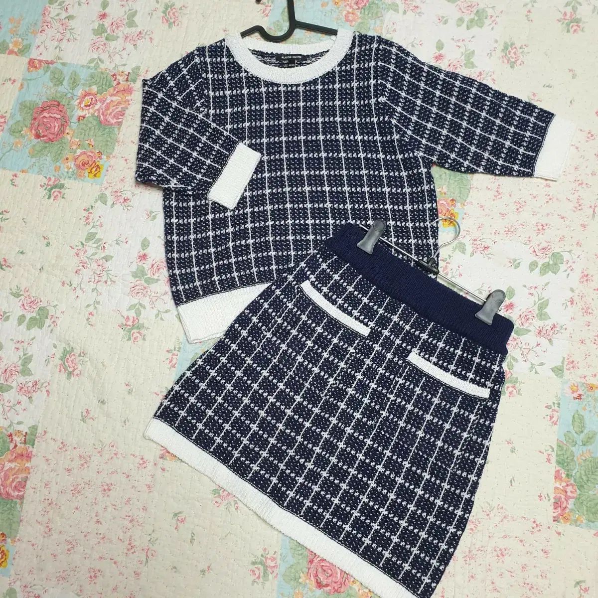 PLASTIC ISLAND プラスティック アイランド ニット スカート セットアップ ♥