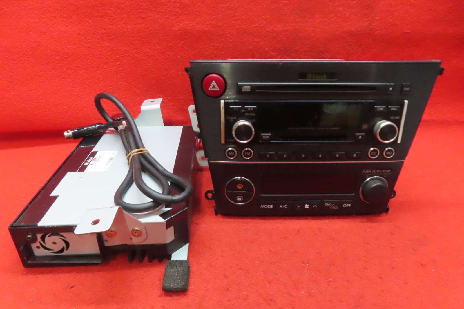 CS2103 付 スバル純正 レガシィ 前期 BL5 BP5 BP9 BPE マッキントッシュ PF-40621 EF-12081 CD MDデッキ オーディオ プレーヤー BRIGHTFACE_UK