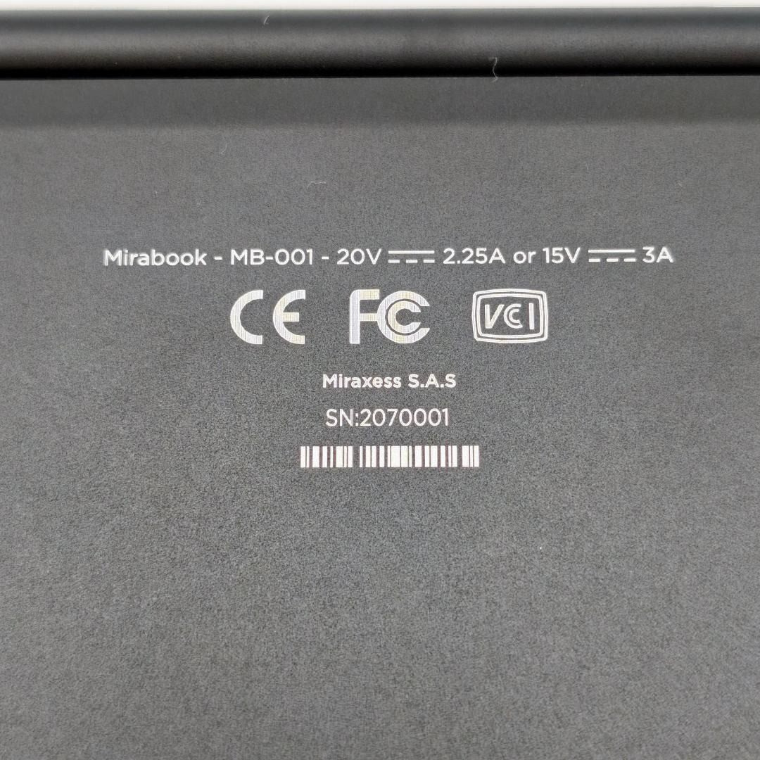 Miraxess Mirabook MB-001 キーボード付きモバイルモニター - メルカリ