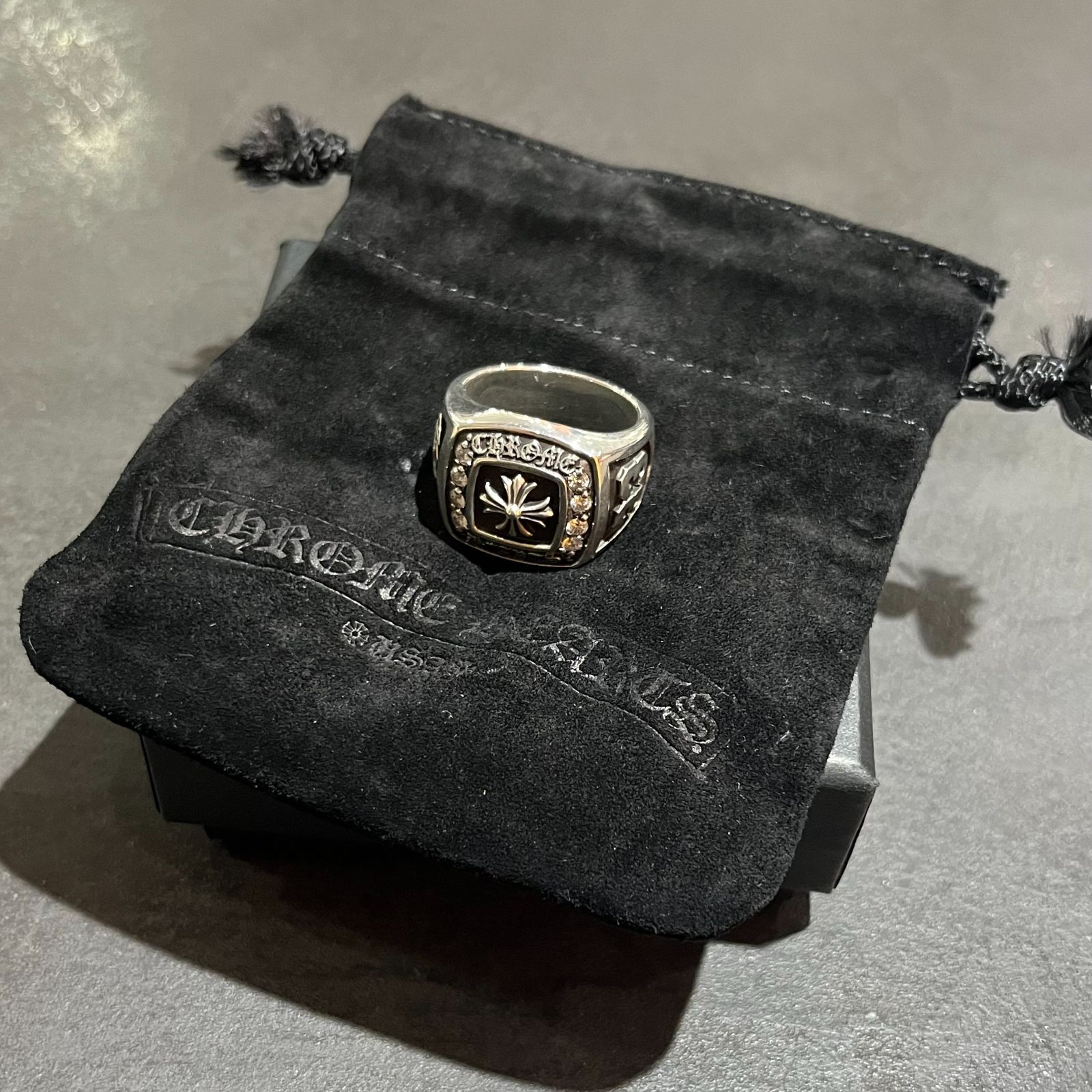 国内正規 美品 CHROME HEARTS CHAMPION RING チャンピオンリング