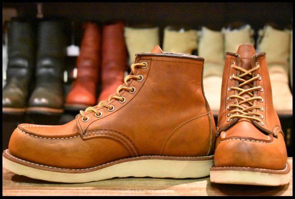 【8D 良品 19年】レッドウィング 875 アイリッシュセッター 茶 オロレガシー モックトゥ レースアップ ブーツ redwing HOPESMORE【FC022】