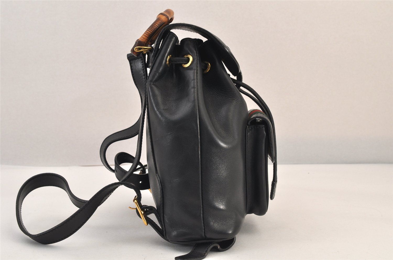外観美品✨GUCCI グッチ シェリーライン バンブー リュックサック GUCCI グッチ ウェブ シェリーライン バンブー バックパック