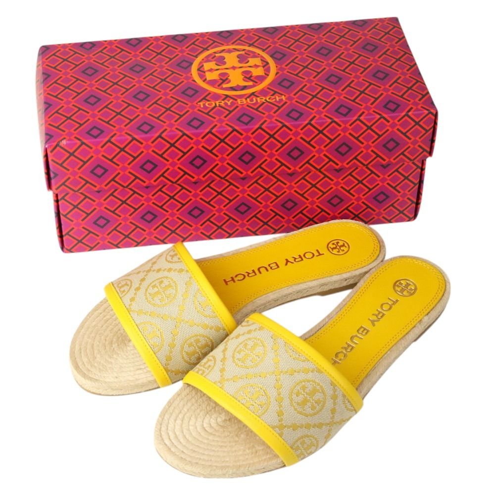 【TORY BURCH】Tモノグラム パドリーユ サンダル【送料関税込】 Tモノグラム キラ スポーツサンダル: レディース サンダル