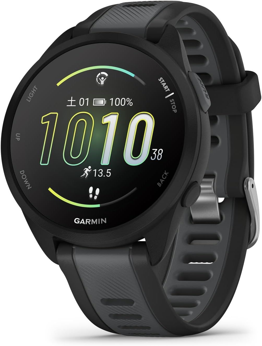 ガーミン(GARMIN) Forerunner 165 ランニングウォッチ【ロングバッテリー/超軽量/高精度GPS/色鮮やかなAMOLEDタッチディスプレイ/アプリと連携してデータ管理/睡眠スコア・Body Battery計測/Music保存機
