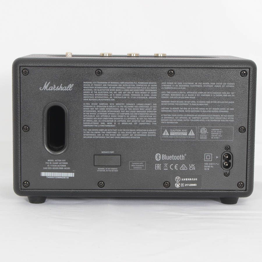 美品】Marshall Acton II ブラック ZMS-1001900 ワイヤレススピーカー