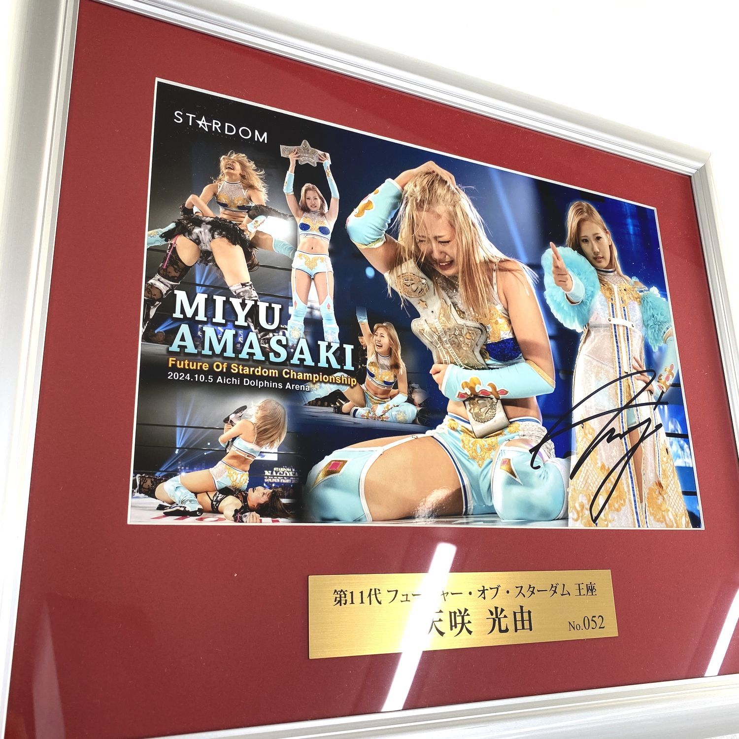 中古品】女子プロレス スターダム 天咲光由 直筆サイン入り記念