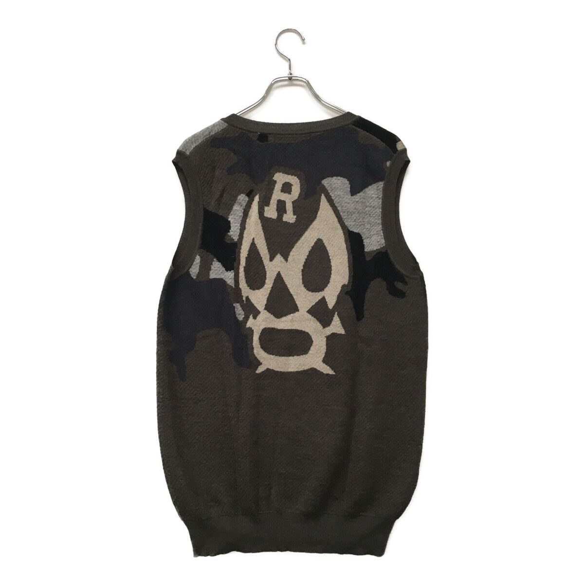 【新品未使用】Russeluno ラッセルノ ルチャマスク フリース ベスト6 中古 メンズ ラッセルノ RUSSELUNO ベスト 6(LL) グレー系 ブラウン系