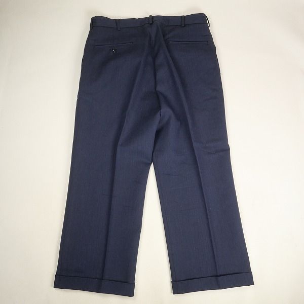 Size【36】 At Last ＆ Co アットラスト/BUTCHER PRODUCTS ブッチャープロダクツ WOOL TROUSERS  HERRINGBONE NAVY パンツ 紺 【中古品-非常に良い】 20804995 - メルカリ