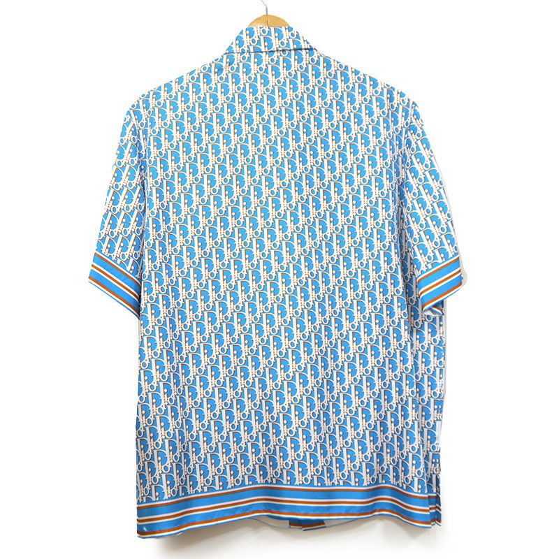 【極美品】Dior シルクシャツ 半袖 38 Mサイズ DIOR HOMME - 【極美品】DIOR Homme シャツ 半袖 オブリーク
