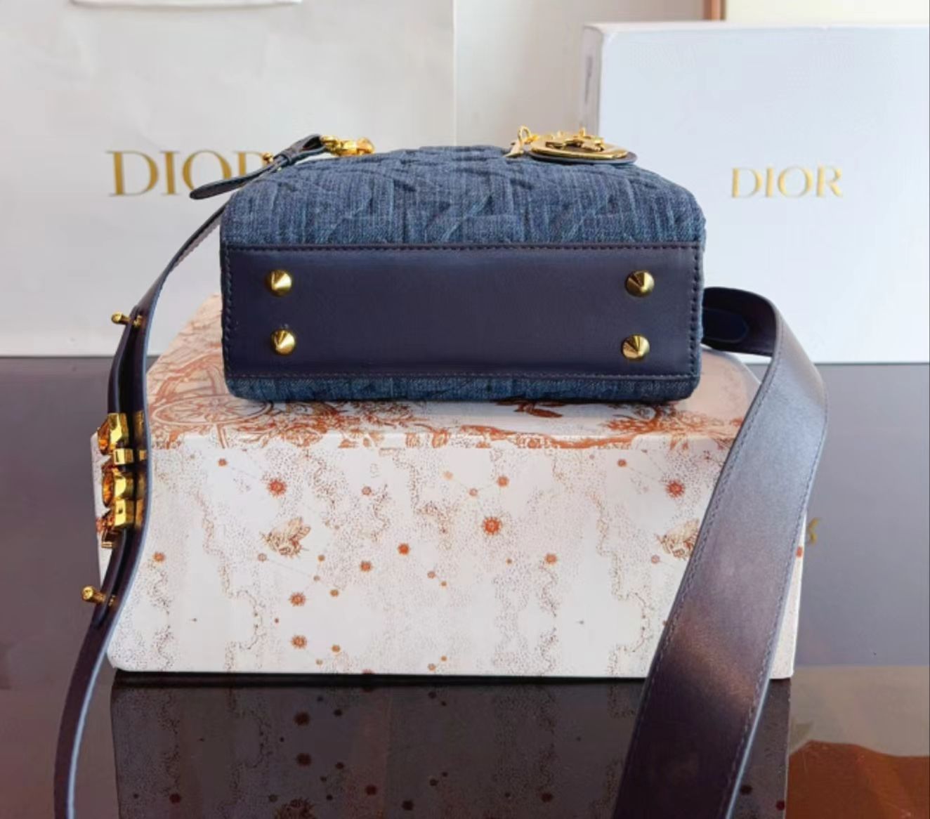 Christian Dior　レディディオール　カナージュ　キルティング 美品