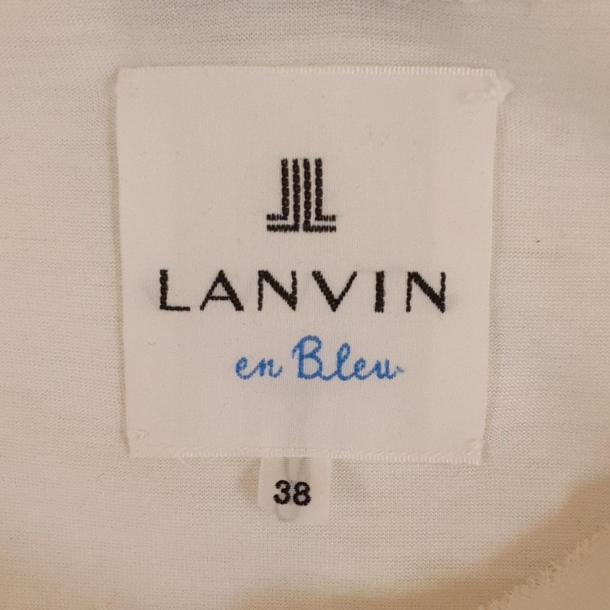 新品未使用ランバンオンブルー 38トップス カットソー LANVIN en Bleu(ランバンオンブルー) 半袖カットソー サイズ38 M