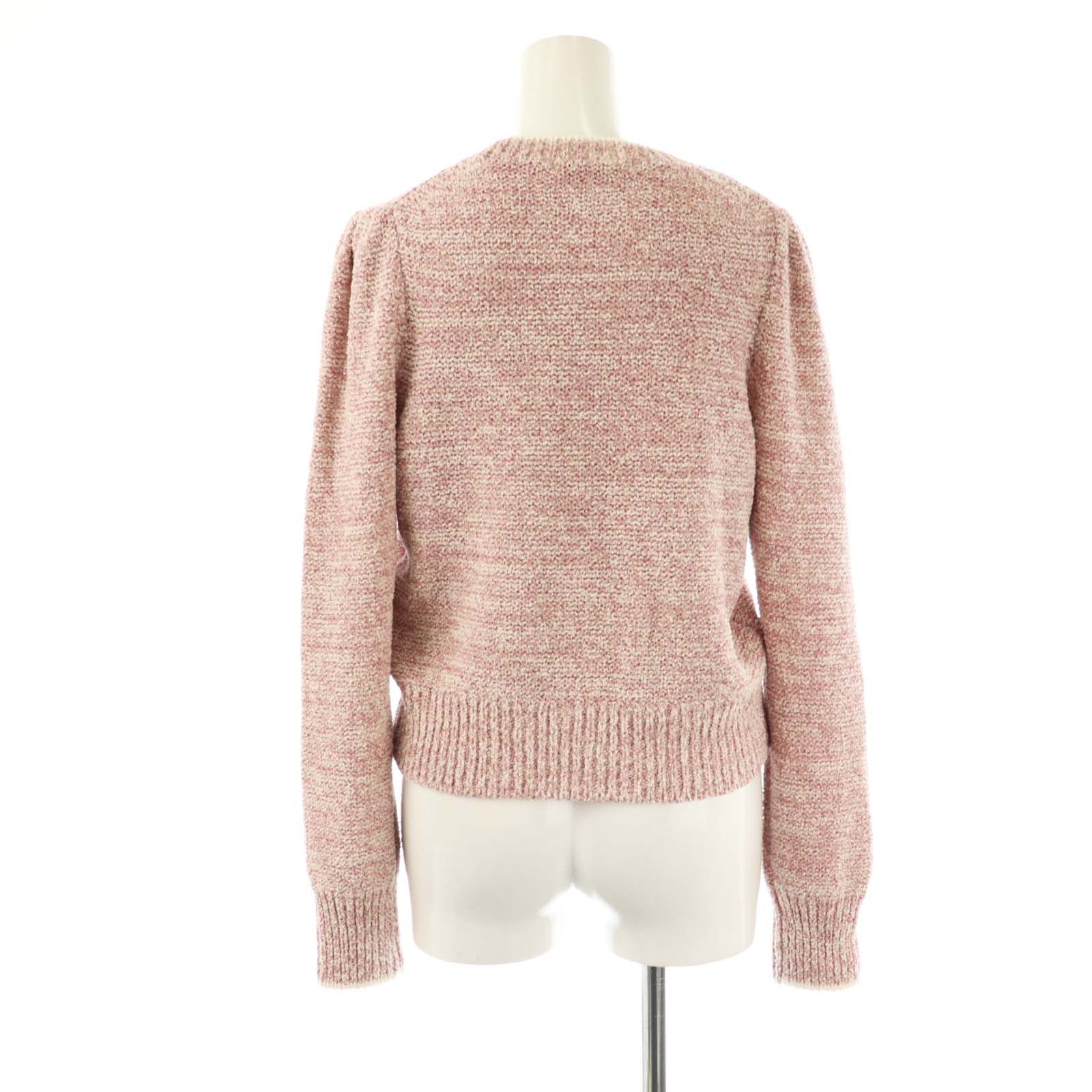 ANAYI モヘア混紡 クルーネックセーター ピンク アナイ ANAYI 24SS ラメブークレクルーネック プルオーバー