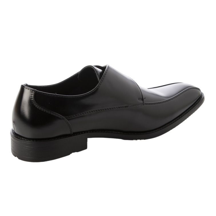 新品【24106_BLACK】メンズ ビジネスシューズ モンクストラップ