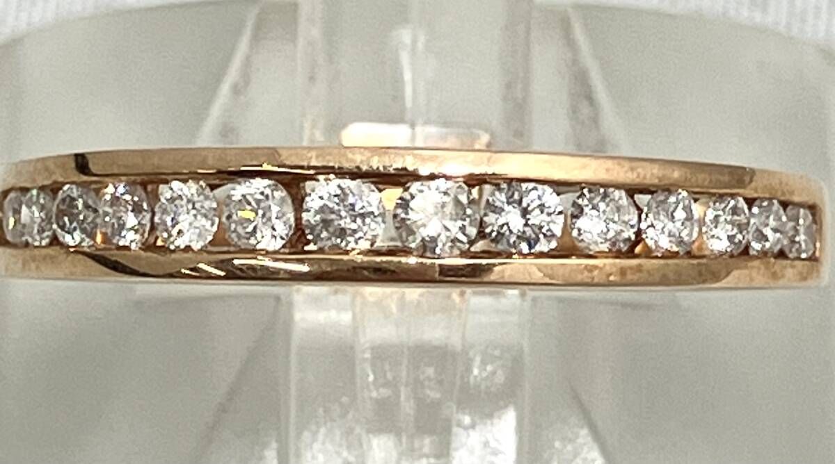 リング　K18PG　ダイヤモンド0.3ct　10号 K18PG・ダイヤモンド0.3ct（SIクラス・鑑別書カード付