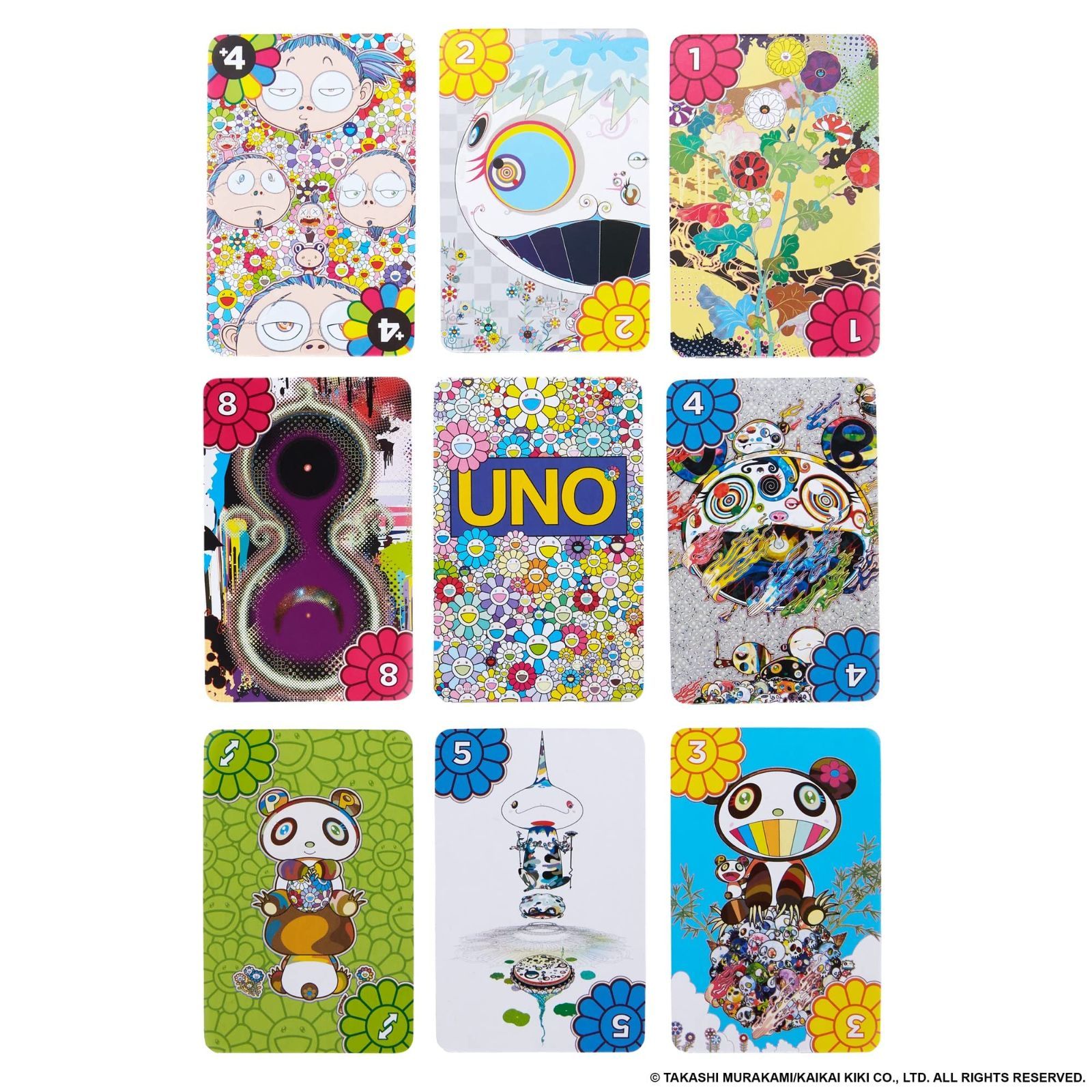 村上隆 UNO 新品未使用  Takashi Murakami 2個セット UNO 村上隆 タカシムラカミ 新品 マテル社 Takashi Murakami