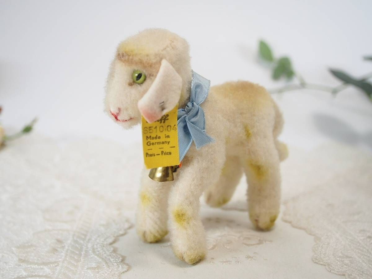 シュタイフ　Lamby 10cm ひつじ　ランビー シュタイフ☆Lamby 10cm オールID's完品☆ヒツジのランビー/ラム