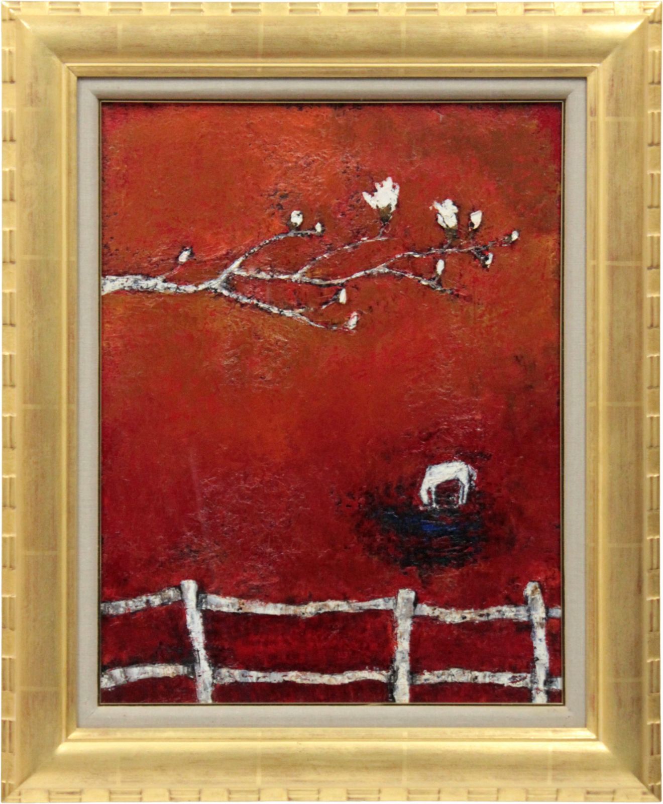 片山弘明 「風景」 油絵・油彩画 絵画 片山弘明 『風景』 油彩画 - 北海道画廊